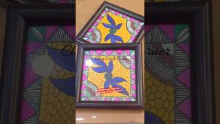 Madhubani Design Tea Coasters#shorts #madhubanipainting #art #claycraftcorner #art #teacoaster