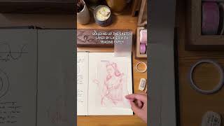 Sketching Tip: Use Tracing Paper #arthack #sketchbook #sketching #artisttips #asmrart