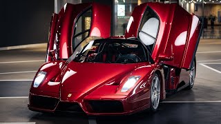 1 of 1 Rosso Rubino Ferrari Enzo w/ Tubi Exhaust in London!!