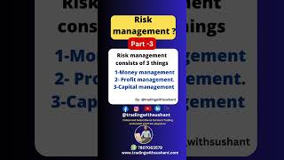 Risk management | trading #shorts #shortsfeed #tradingwithsushant