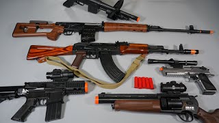 Best Sniper Rifle SVD and AK47 Toy Gun - GBB Airsoft Gun - Nerf Gun Revolver Shot Gun - Desert Eagle