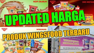 UPDATE HARGA WINGS TERBARU, Produk mie instan, minuman, dan produk kopi