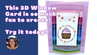 This 3D Window Card is so much fun to create! Try it today!!