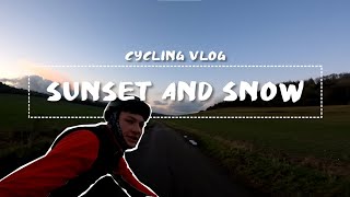 Sunset and Snow | Cycling Vlog