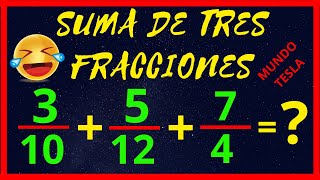 SUMA DE TRES FRACCIONES CON DIFERENTE DENOMINADOR 2020 SUPER FÁCIL