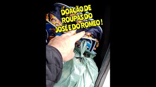 Doação de roupas usadas do José e do Romeo - Shorts Bruno em família