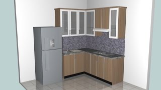 Make a small kitchen using Google Sketchup