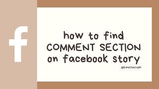 how to find comment section on Facebook story | enable fb features