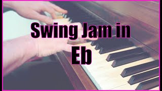 Jam Backing Track – Swing Jam in Eb – Blues Scale | Play-along