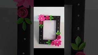 Diy photo frame making with cardboard#shorts#subscribe