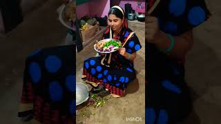 ଆମ ବାରି ପରିବା ଭଜା 🥰# ytshorts #odisha  Village food # viral video #