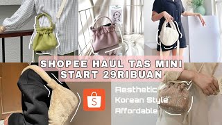 SHOPEE HAUL TAS SELEMPANG/SLINGBAG, SHOULDER BAG AESTHETIC UNDER 100K