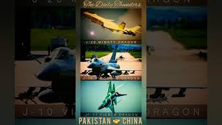 CHINA J20, J10, PAKISTAN JF-17