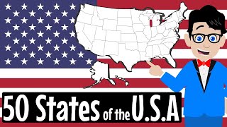 50 States of the USA Song | SINGALONG VERSION WITH LYRICS | Fifty States of America for Schools  USA