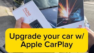 Upgrade your old car with Apple CarPlay or Android Auto without adhesives / drilling into your dash!