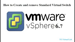 How to Create and remove Standard Virtual Switch using vCenter6.7