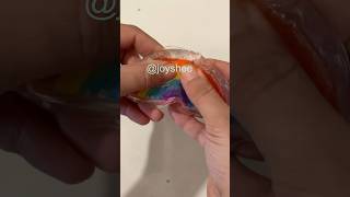 🌈Rainbow  diy squishy with Slime and Nano Tape#nanotape  #shortvideo  #crafts #shortvideo #nanotape