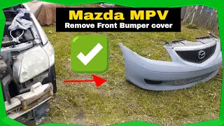 How To Remove Front Bumper Cover On Mazda MPV