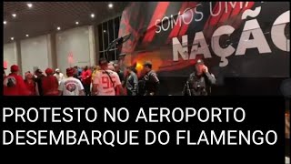 Treta🚨🚨 torcida do Flamengo invade aeroporto para cobrar jogadores