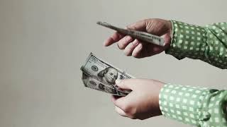 COUNTING MONEY AND GIVING IT TO ANOTHER PERSON | COPYRIGHT-FREE VIDEOS