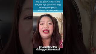 Asawang Babae, Alamin Kung Gusto ng Masayang Buhay May Asawa. (Relationship Advice 04 in Tagalog)