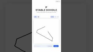 Stable Doodle!  Sketch an idea and have AI create an image for you! #shorts