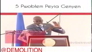 Jovenel Moise bay 5 gwo pwoblem peyi a.