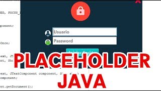 Nuevo | Colocar PlaceHolder en JTextField, JTextArea, caja de texto JAVA | NO LIBRERIA