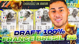 DRAFT 100% FRANCE BRESIL 98 FIFA 22 VS FIFA 21 VS FIFA 20 CHALLENGE !! 😍