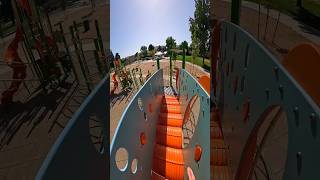 bella ciao playground parkour climbing sliding pov