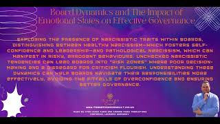 Board Dynamics and The Impact of Emotional States on Effective Governance