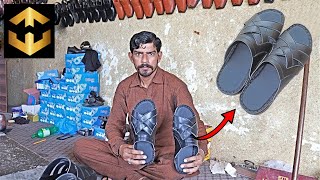 How to Talented Man making a Handmade Leather SANDAL