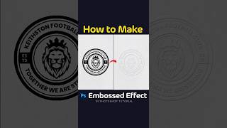 Quick Embossed Effect in Photoshop: Easy Steps! ✨ #Shorts #GraphicDesign #shortsvideo