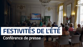 Conférence de presse Festivités d'été