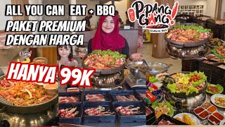 Papanggang Korean BBQ Cibinong‼Resto All You Can Eat dengan Nuansa Tradisional Korea⁉🔥🍢🍗