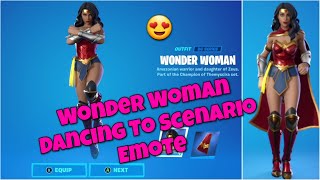 Buying Wonder Woman Set 5 Days Later - Dancing To Scenario Emote - Fortnite