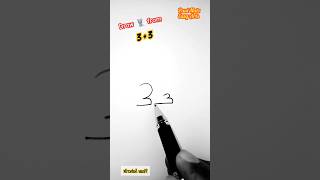 How to draw animals from numbers 3 and 3 #rat #mouse #trending #school #competition #pleasesubscribe