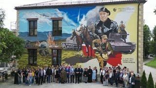 Niezwykły mural w Jordanowie poświęcony Bitwie pod Wysoką