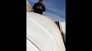 Climbing an Offshore Wind Turbine, DTU Wind, Study in Denmark, Sitting  on Wind Turbine Nacelle