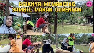 MANCING IKAN DI PEMANCINGAN PANJI SEJAHTERA,SAMBIL MENIKMATI ANEKA GORENGAN‼️#mancing #ikannila