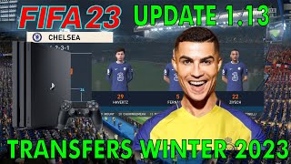 PS4 FIFA 23 Update Version 1.13 Transfers Winter