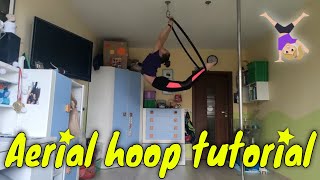 Aerial Hoop - intermediate poses (moves) #1