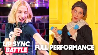 Molly Bernard Performs “One Way or Another” & “Don’t Rain on My Parade”  | Lip Sync Battle