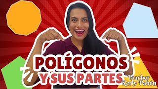 POLÍGONO Y SUS PARTES. Matemáticas para niños de primaria