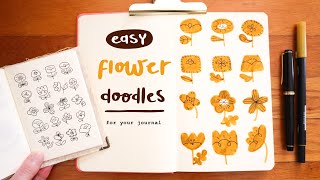 Easy Journal Doodles | Ep. 1 Flowers 🌼