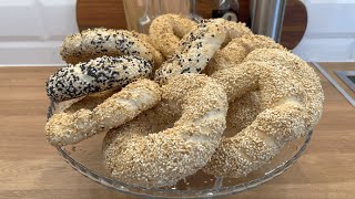 Turkish bagels with sesame/Simit/ ТУРЕЦКИЕ БУБЛИКИ с кунжутом/ БЫСТРЫЙ И ЛЕГКИЙ РЕЦЕПТ/Симит