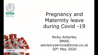 Pregnancy and Maternity Leave during COVID-19 - 20th May