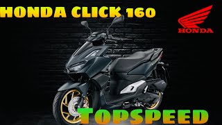 Honda Click 160 | Top Speed Via Gps speedometer