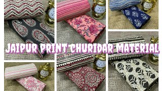 Jaipur print churidar material/JA collection