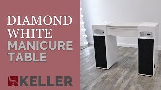 Diamond White Manicure Table | Keller International